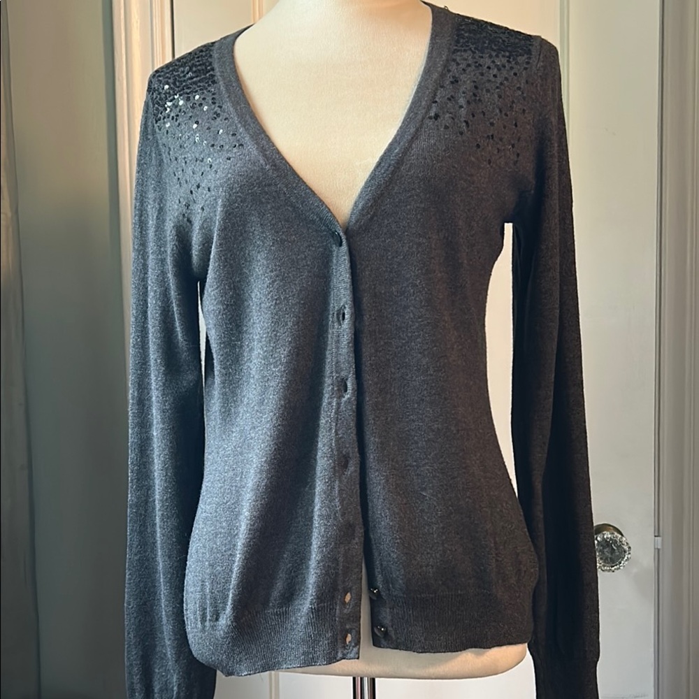Merona Grey Cardigan Sweater